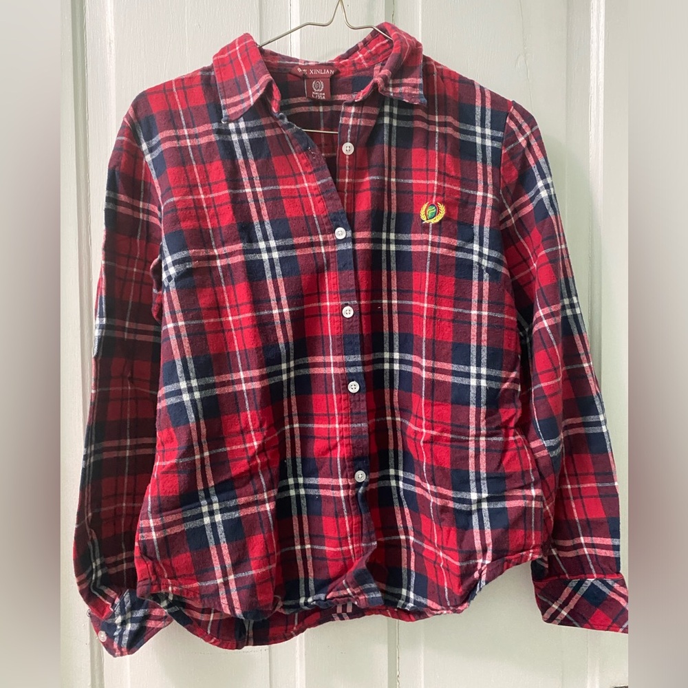 Red Flannel Button Down - Size XS/S